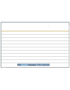 PAQ 100 FICHAS RAYADAS Nº2 75X125CM LOAN